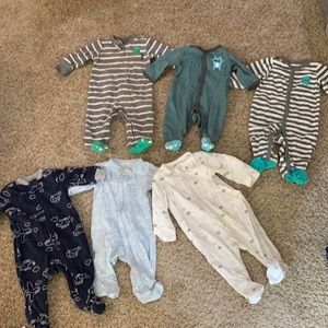 6 long sleeve onsies